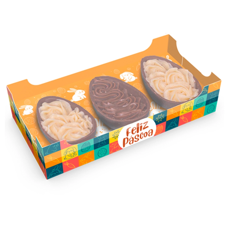 Cx Degustacao Encanto 3 X 50g Pascoa Divertida 5355 Ideia