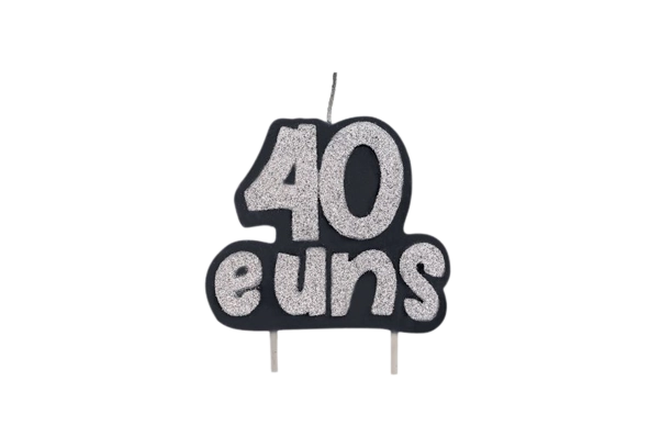 Vela Aniver.bompack Especial Prata 40 Euns