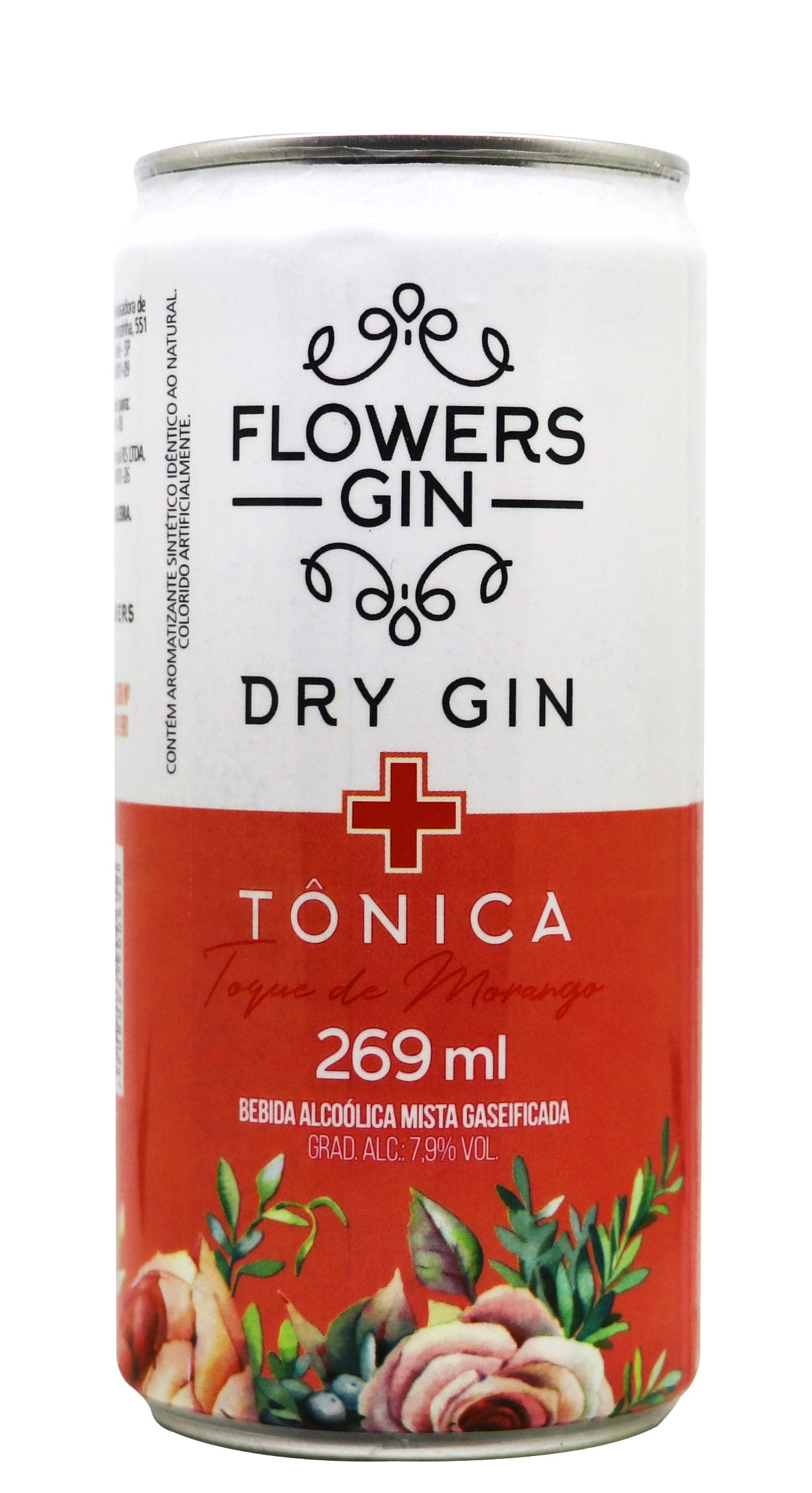 Gin Tônica Toque De Morango Flowers Lata 269ml