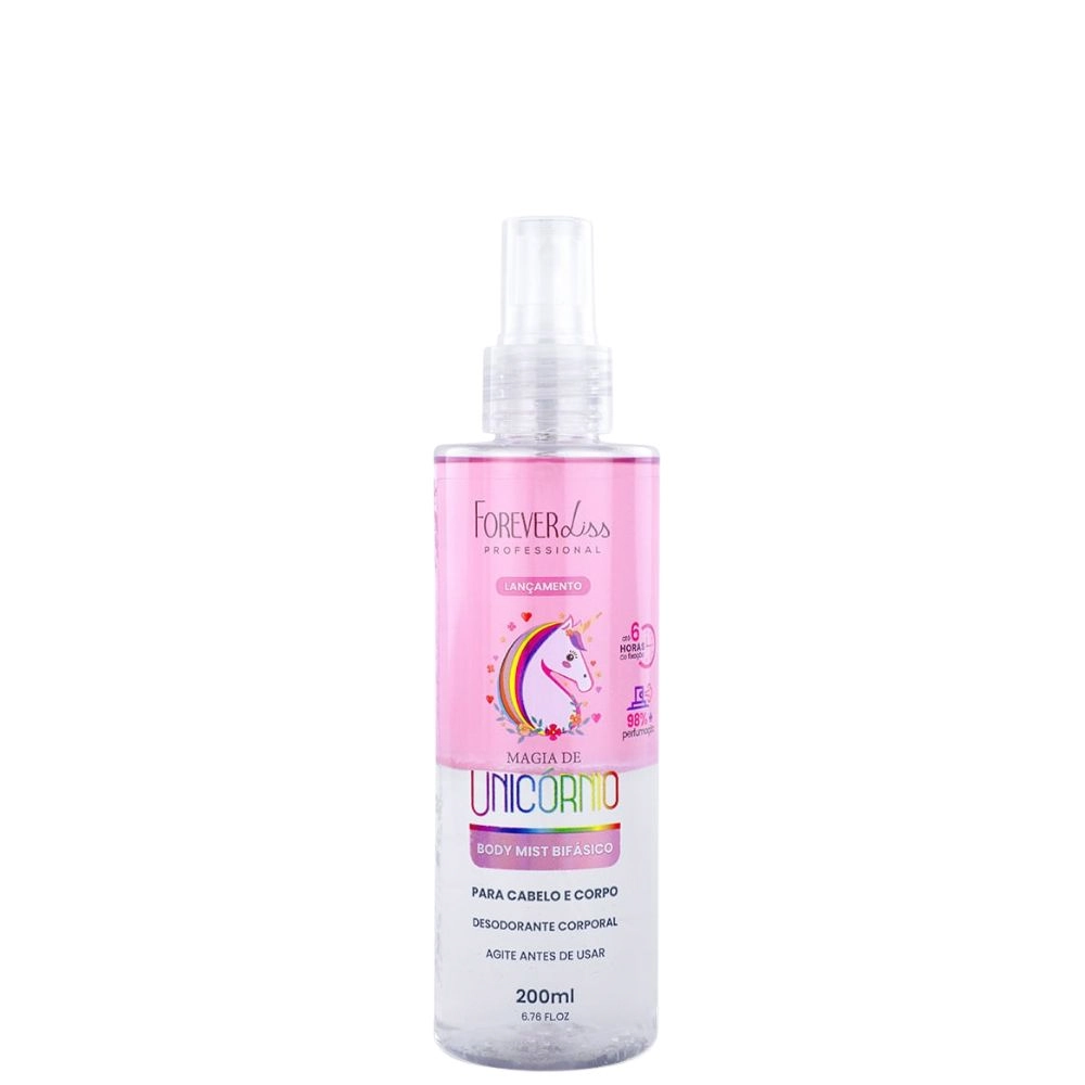 Des Corporal Body Mist Cab E Corpo Forever Liss 200ml Magia De Unicornio
