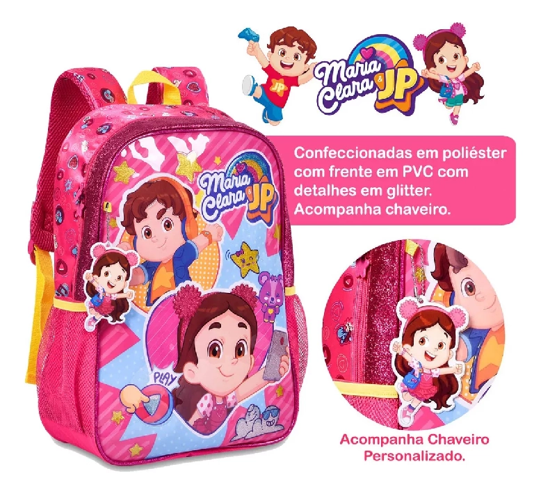 Mochila Infantil Feminina Maria Clara Jp Jp24057j Up Importacao