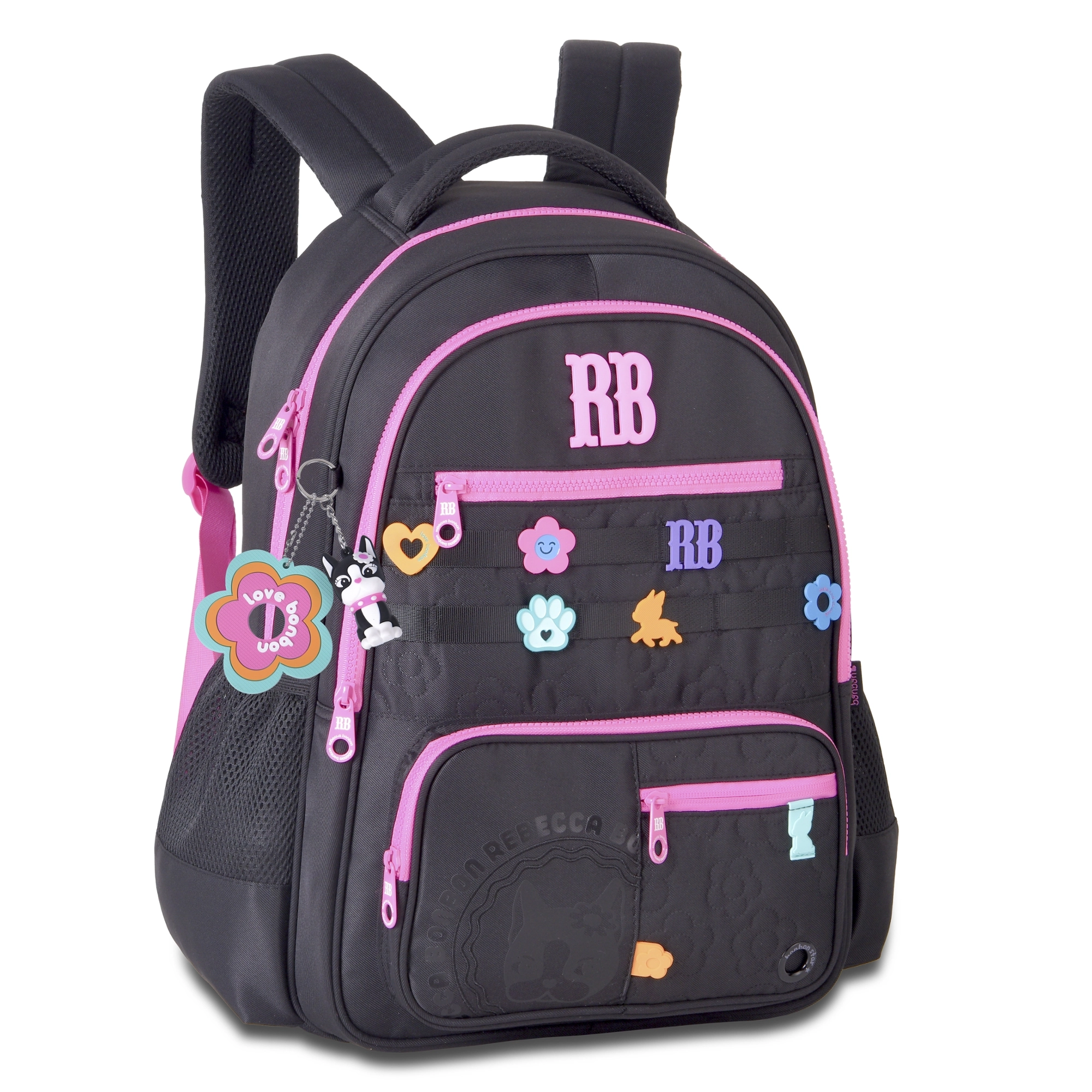 Mochila Juvenil Feminina Rebeca Bonbon Preto Rb26230 Semax