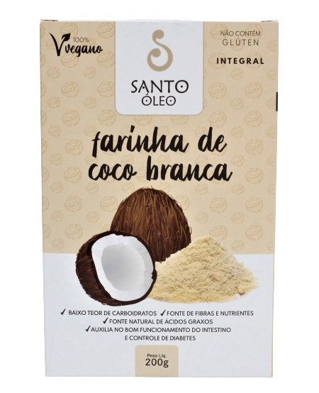 Farinha Coco Santo Oleo 200g Branca