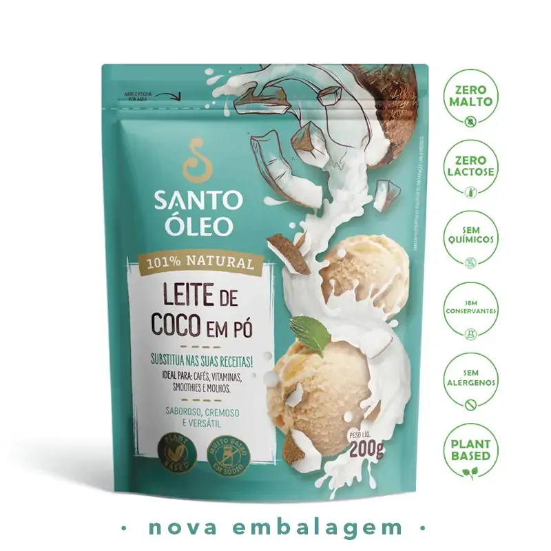 Leite Coco Santo Oleo 200g Po