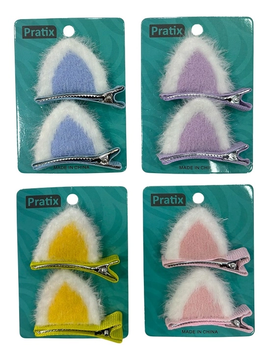Prendedor Orelha Pelucia 2un F306 Pratix