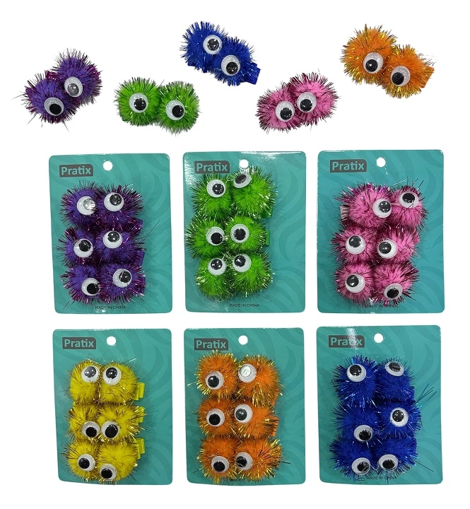 Tic Tac Olhos Monstro Sortido C/3pcs F292 Bijunova Comercio