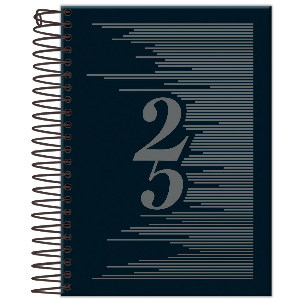 Agenda Espiral Compacta Preta 2025 53.7688 1 Foroni