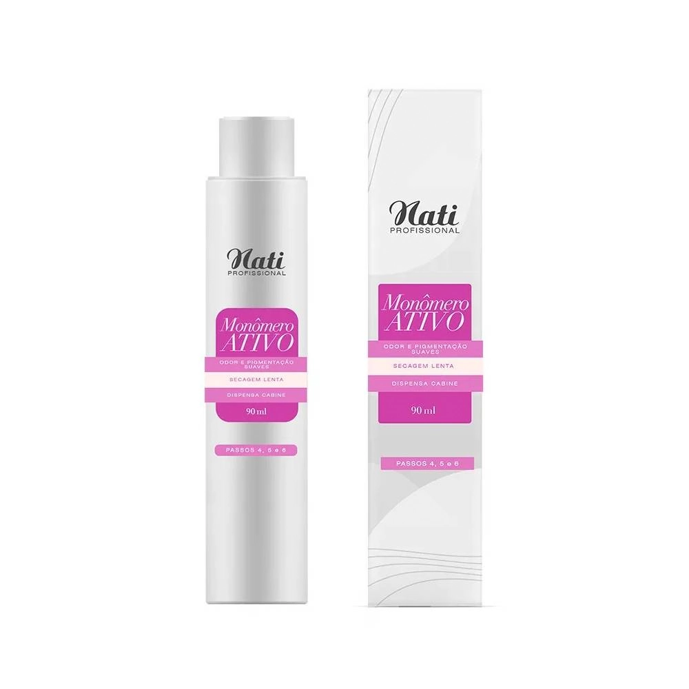 Monomero Liquido Nati Acrilica Secagem Lenta 90ml