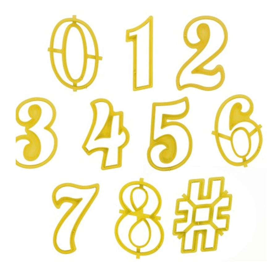 Cort Plast Numeros Glamour 8,5cm 14pc 411737 Bluestar