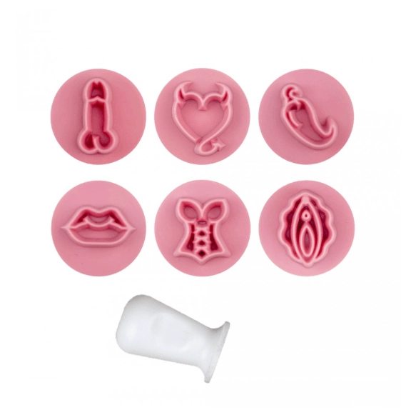 Kit Carimbos Eroticos Rosa Bb 2cm 7pcs 412437 Bluestar