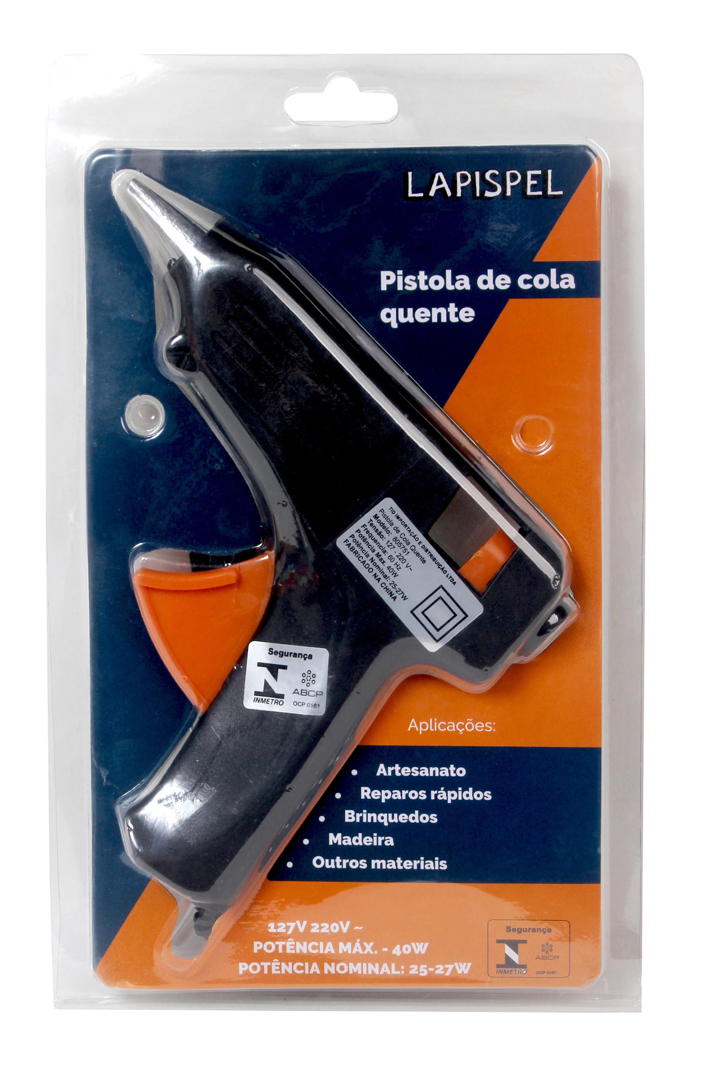 Pistola Cola Quente 40w Sipi805751 Tid