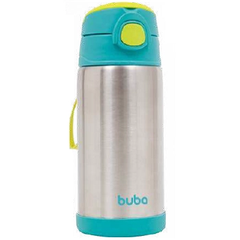 Garrafa Termica Parede Dupla 400ml Azul Buba