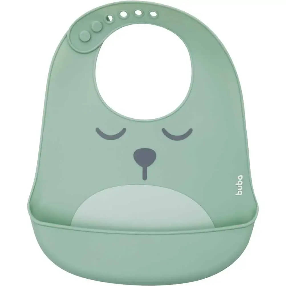 Babador De Silicone C/ Pega Migalhas Buba