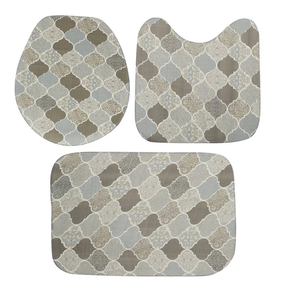Kit Tapete Banheiro Tecil Pop Turquia Marrom 3pcs 490 10110 Junior