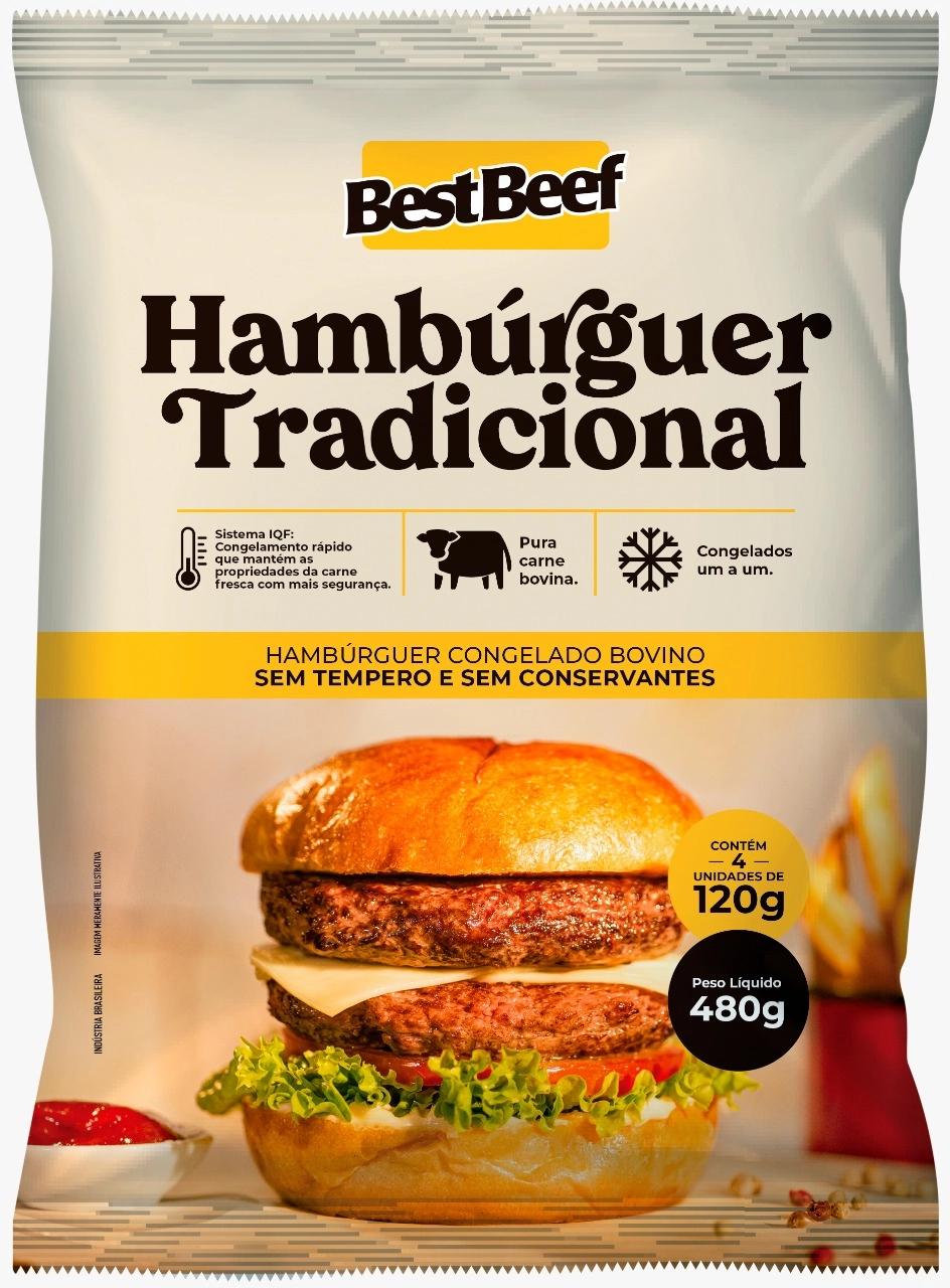 Hamburguer Best Beef 480g Trad Bovino