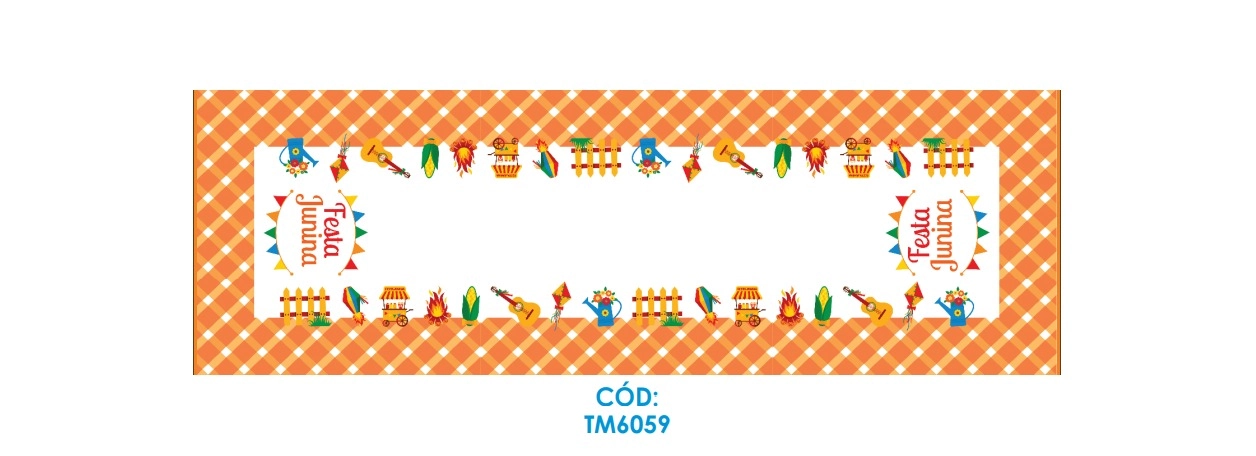 Trilho Mesa Junino 1.43x46cm Festa Junina Tm6059 Nsw