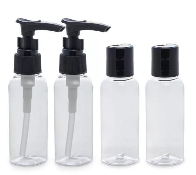 Kit Frasco Viagem Tampa Preta 4un 220455 Lyor