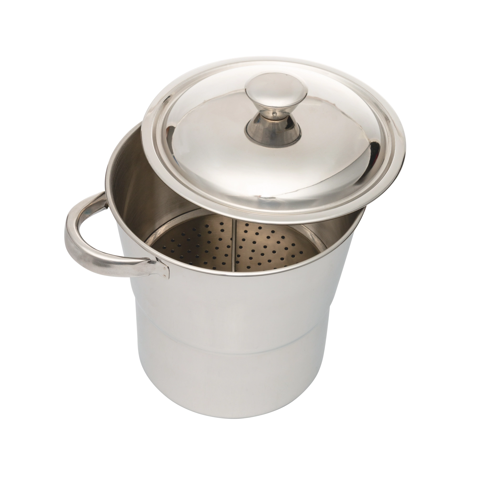 Cuscuzeira De Aco Inox 16cm X 20cm