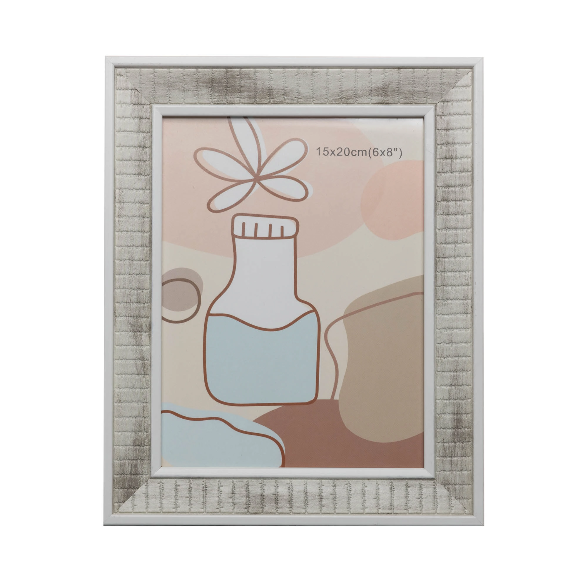 Porta Retrato De Poliestireno Branco 15cm X 20cm