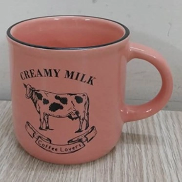 Caneca Ceramica Creamy Milk Rosa 180ml 221079 Rojemac
