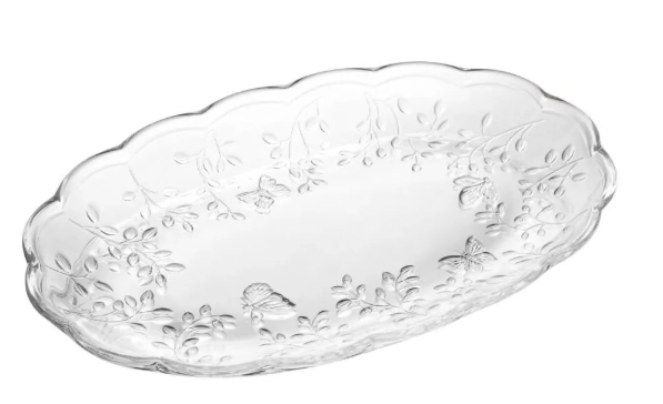 Travessa Vidro New Butterfly 31x20x3cm 221174 Lyor