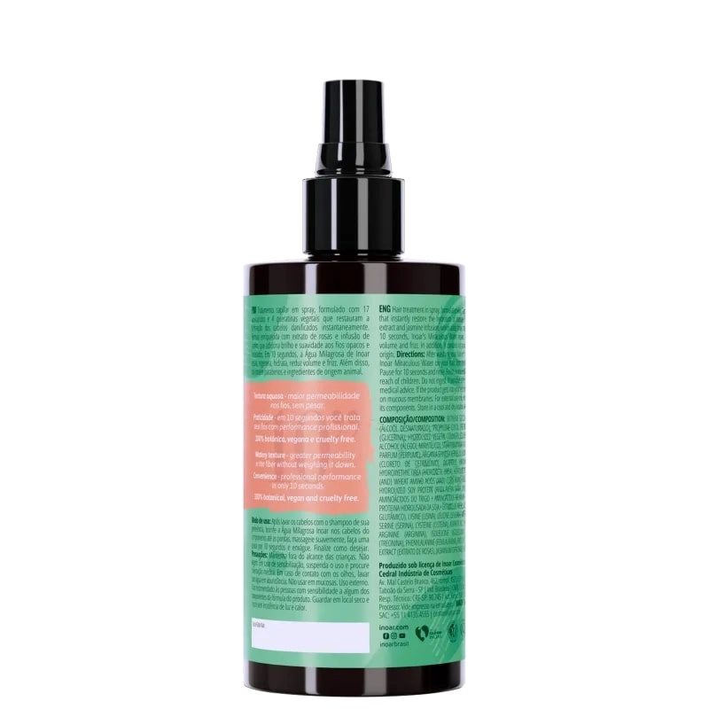 Agua Milagrosa Trat Regen 200ml 52094 Inoar