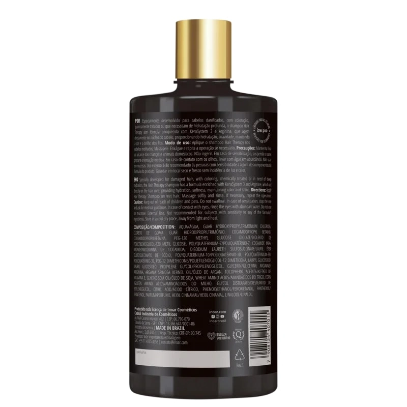 Shampoo Inoar Hair Therapy Frasco 500ml
