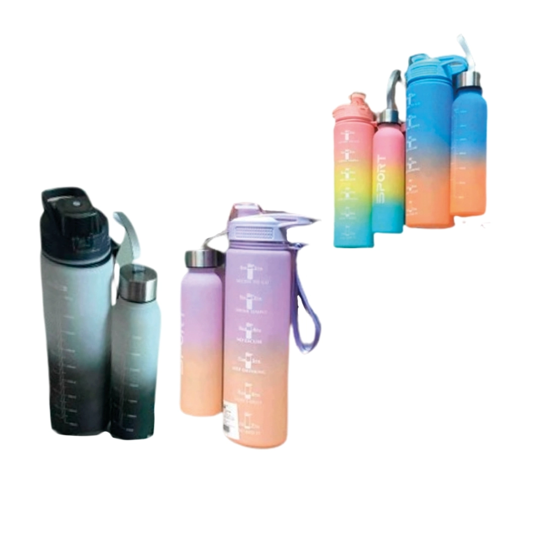 Kit Garrafa Squeeze Plastica 2pcs Lt23355 Sakes