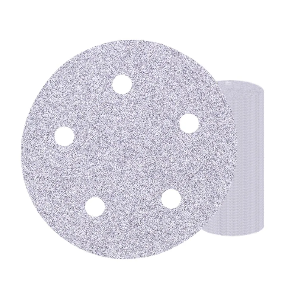 Disco Lixa Pluma Papel Aeme 125mm (5 Pol) 5 Furos 50 Unidades - 400