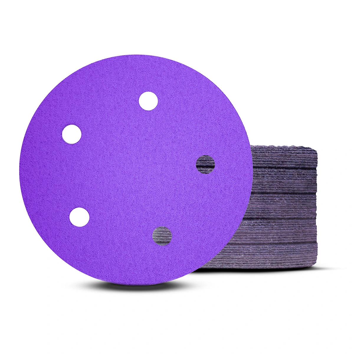 Disco Lixa Pluma Papel Cerâmico 125mm (5 Pol) 5 Furos 50 Unidades - 80