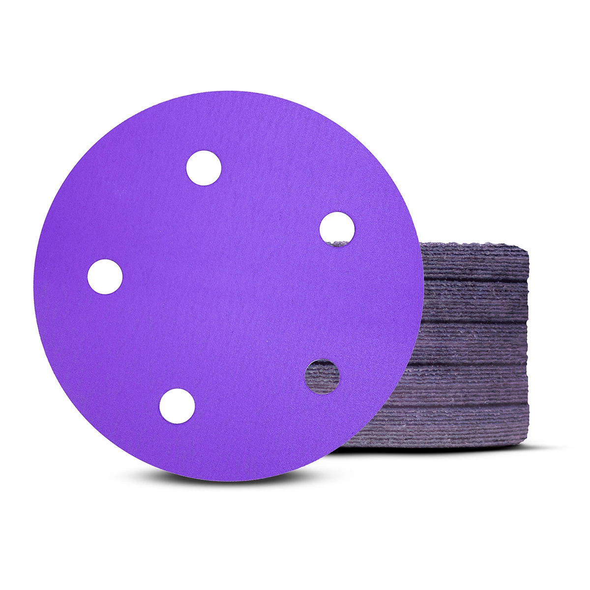 Disco Lixa Pluma Papel Cerâmico 125mm (5 Pol) 5 Furos 50 Unidades - 150