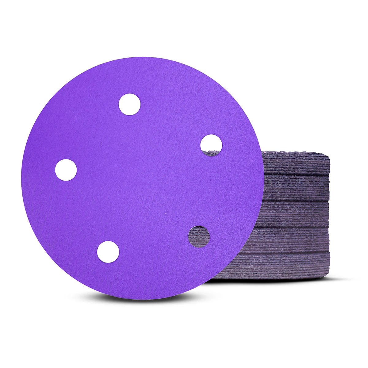 Disco Lixa Pluma Papel Cerâmico 125mm (5 Pol) 5 Furos 50 Unidades - 220