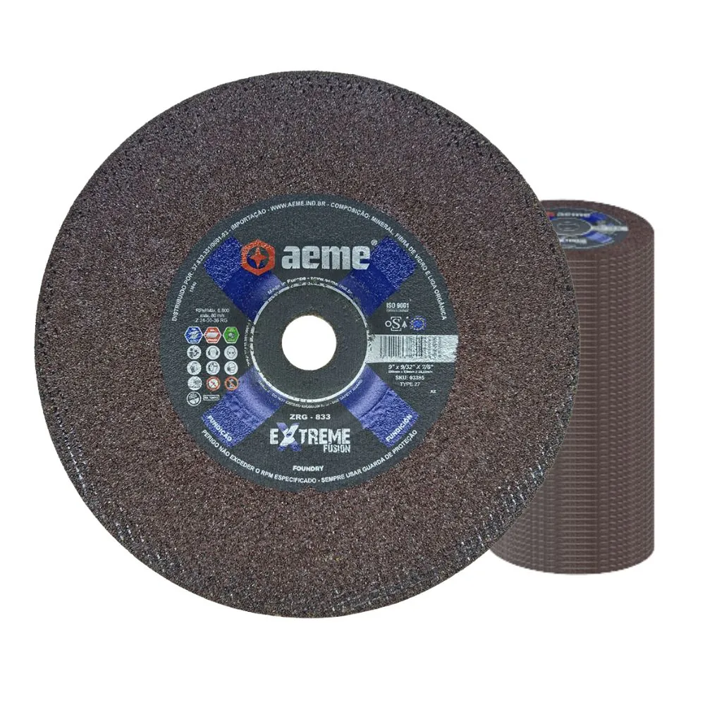 Disco Desbaste Aeme Zrg-833 Extreme 9x9/32x7/8 (230x7.0x22.22) 50 Unidades