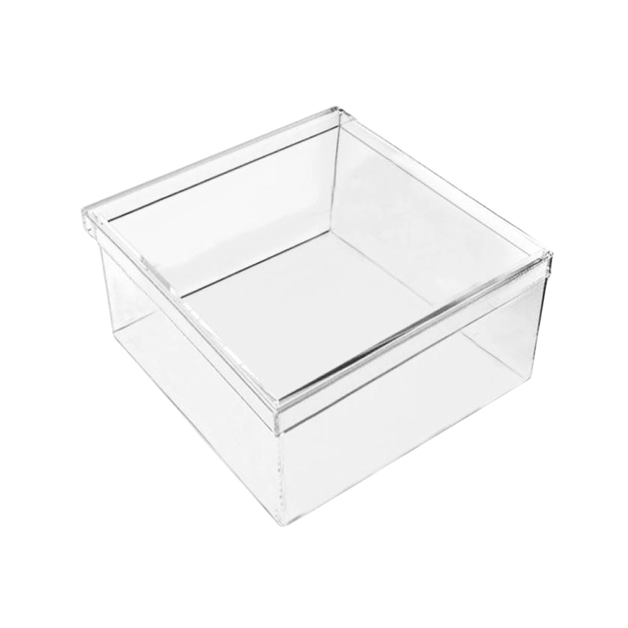 Caixa Acrilica Transparente 19,6x19,6x9,5cm Mirandinha