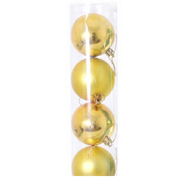 Bola Lisa Mista Dourado 8cm C/5 Ref.ntb1805d