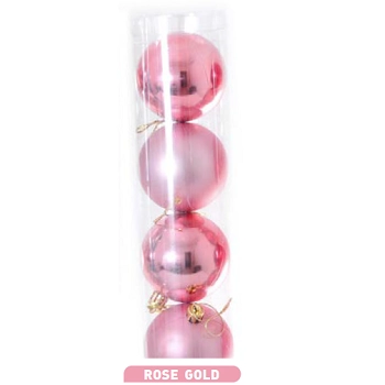 Bola Lisa Mista Rose Gold 7cm C/6 Ref.ntb1804z