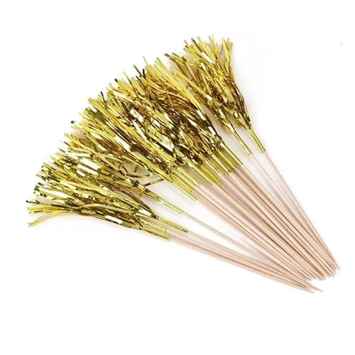 Palito Bam P/peticos Dec. Dourado 10cm C/20 Silver