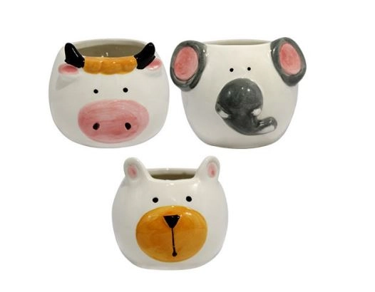 Vaso Ceramica Bichos Rf.cb1696 Moment