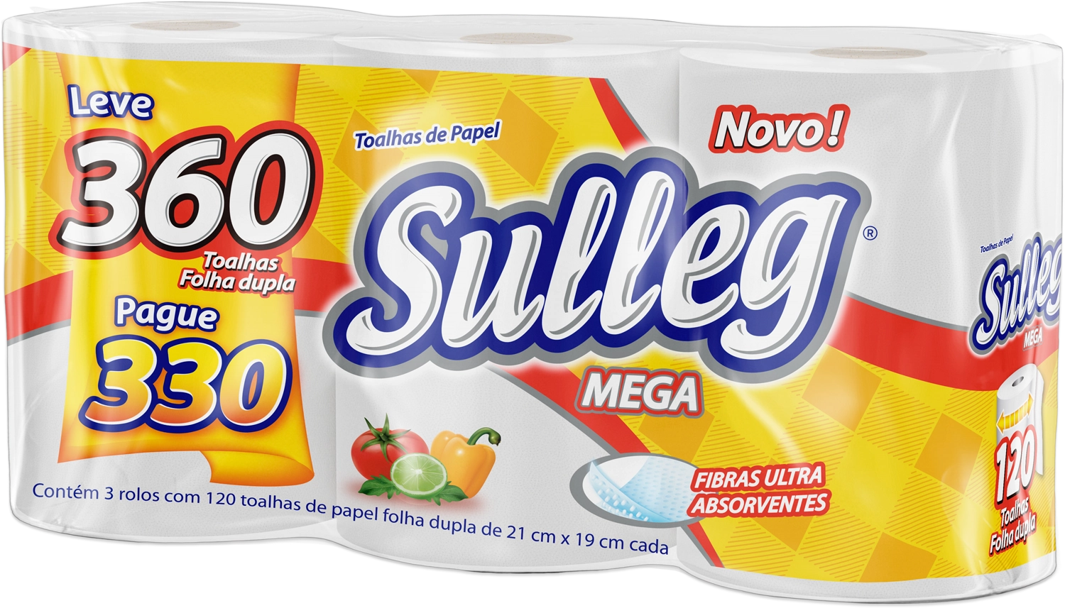 Papel Toalha Sulleg Lv360 Pg330 Folhas
