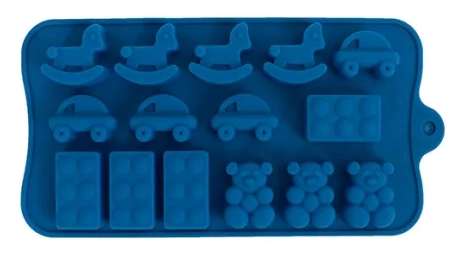 Molde De Silic P.choco Brinquedos Coz04035azl Oikos