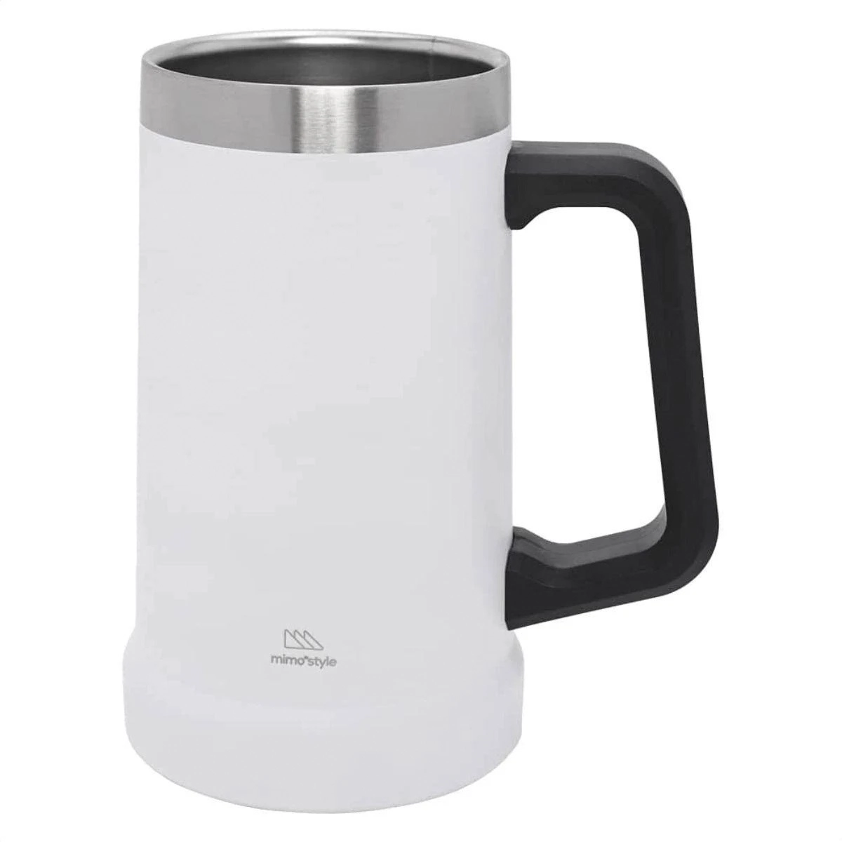 Caneca Termica Cerveja Inox White 700ml Aj22091 7993 Mimo