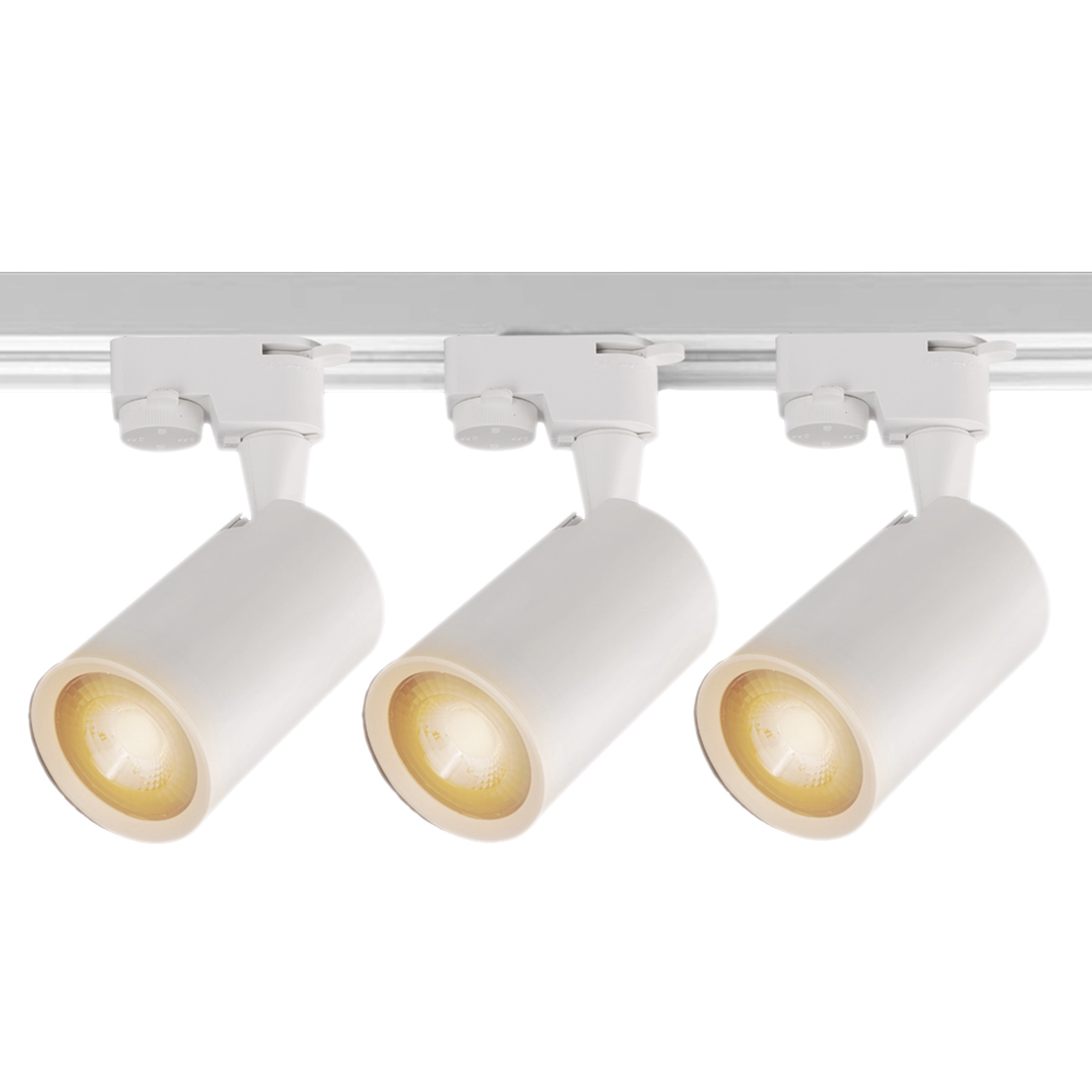 Kit Spot LED para Trilho Branco Luz Amarela Bivolt 9W Inspire