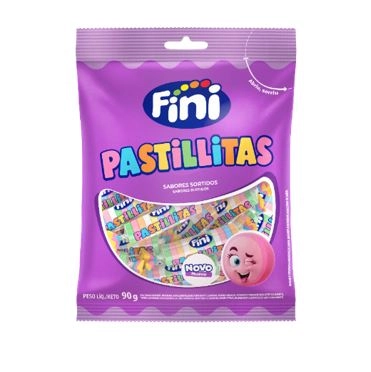 Bala Fini Pastillitas Mini 12 Frutas 90g