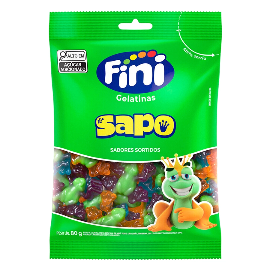 Bala Gelatina Fini Sapo 80g