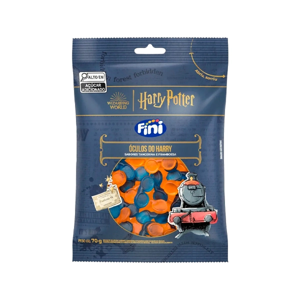 Bala Gelatina Fini Harry Potter 70g Oculos