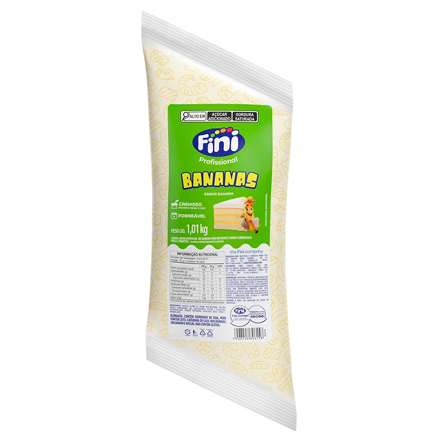 Recheio Bananas 1.01kg Fini