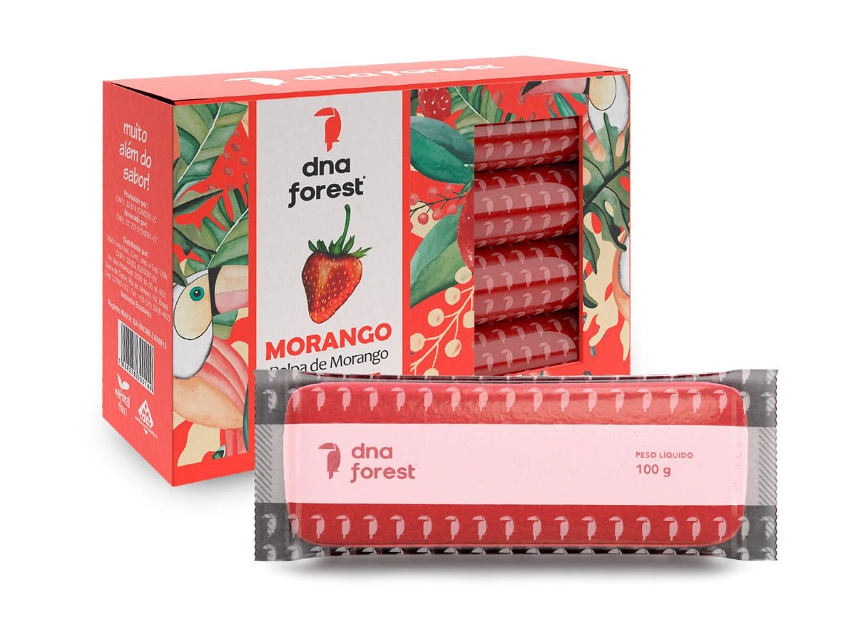 Polpa Morango Dna Forest 400g