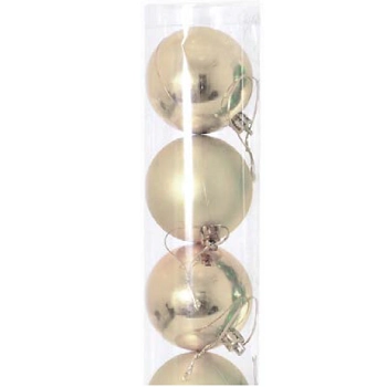 Bola Lisa Mista Champagne 7cm C/6 Ref.ntb1804c