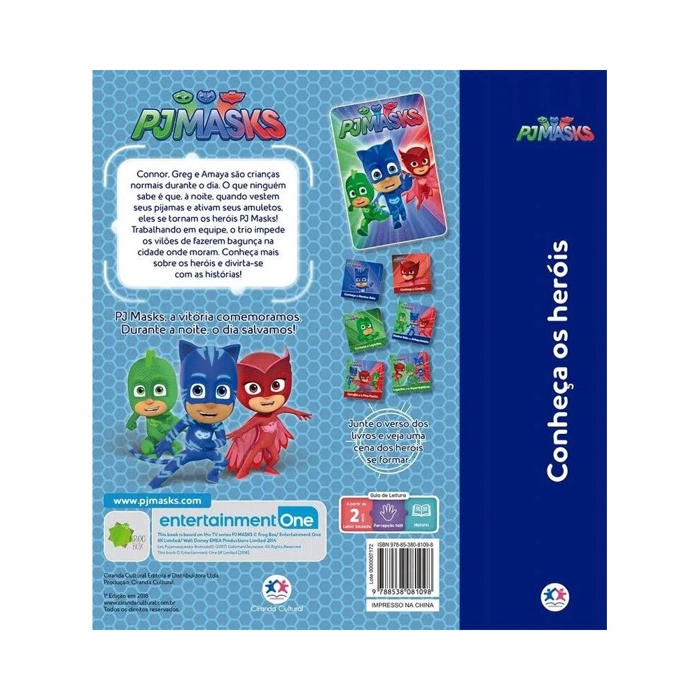 Mini Box 6 Livros Pj Masks Conheca Os Herois 81098 Ciranda