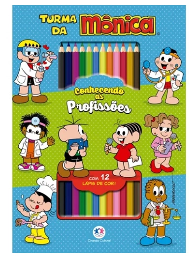Livro Kit Colorir Turma Monica Conhecendo Profissoes 96030 Ciranda